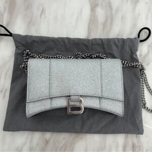 Silver/glitter Balenciaga bag